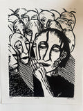 "Sway" — Linocut by Jillian Kron, Signed Edition of 10