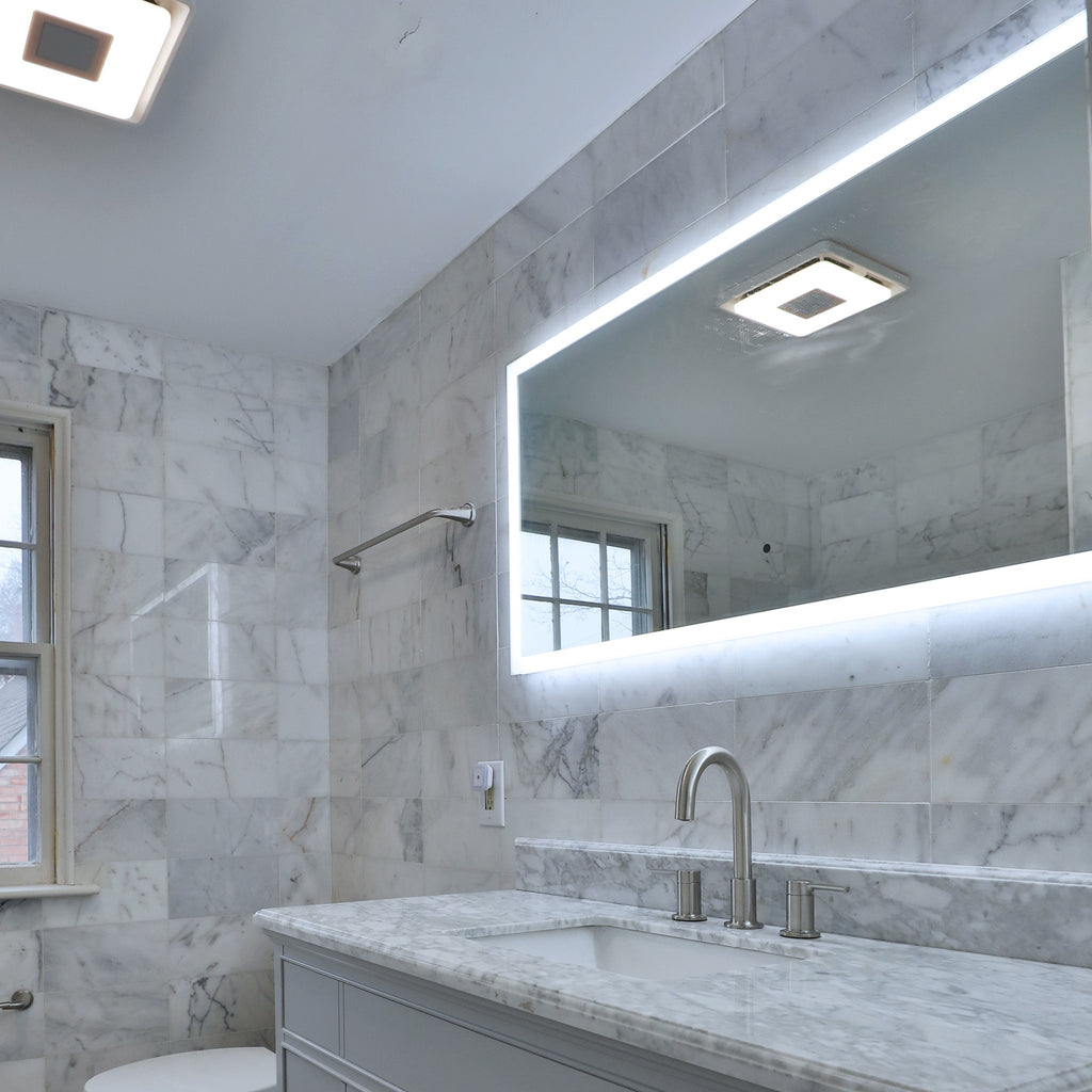 Rectangular LED Vanity Mirror — 48" × 24", Horizontal Mount