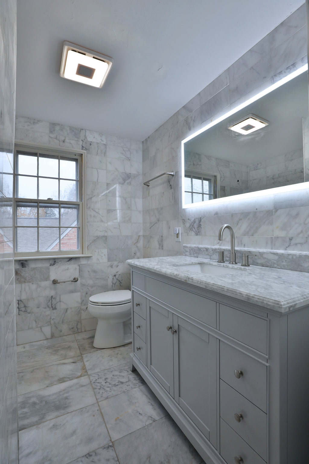 Rectangular LED Vanity Mirror — 48" × 24", Horizontal Mount